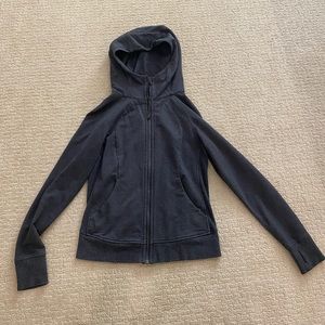 Lululemon Scuba Dark Grey Hoodie. Size 6.
